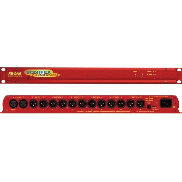 Sonifex Redbox RB-DA6 6-Way Stereo Distribution Amplifier