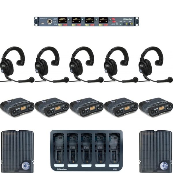 Clear-Com FreeSpeak II Intercom system 5 Pack Product Package