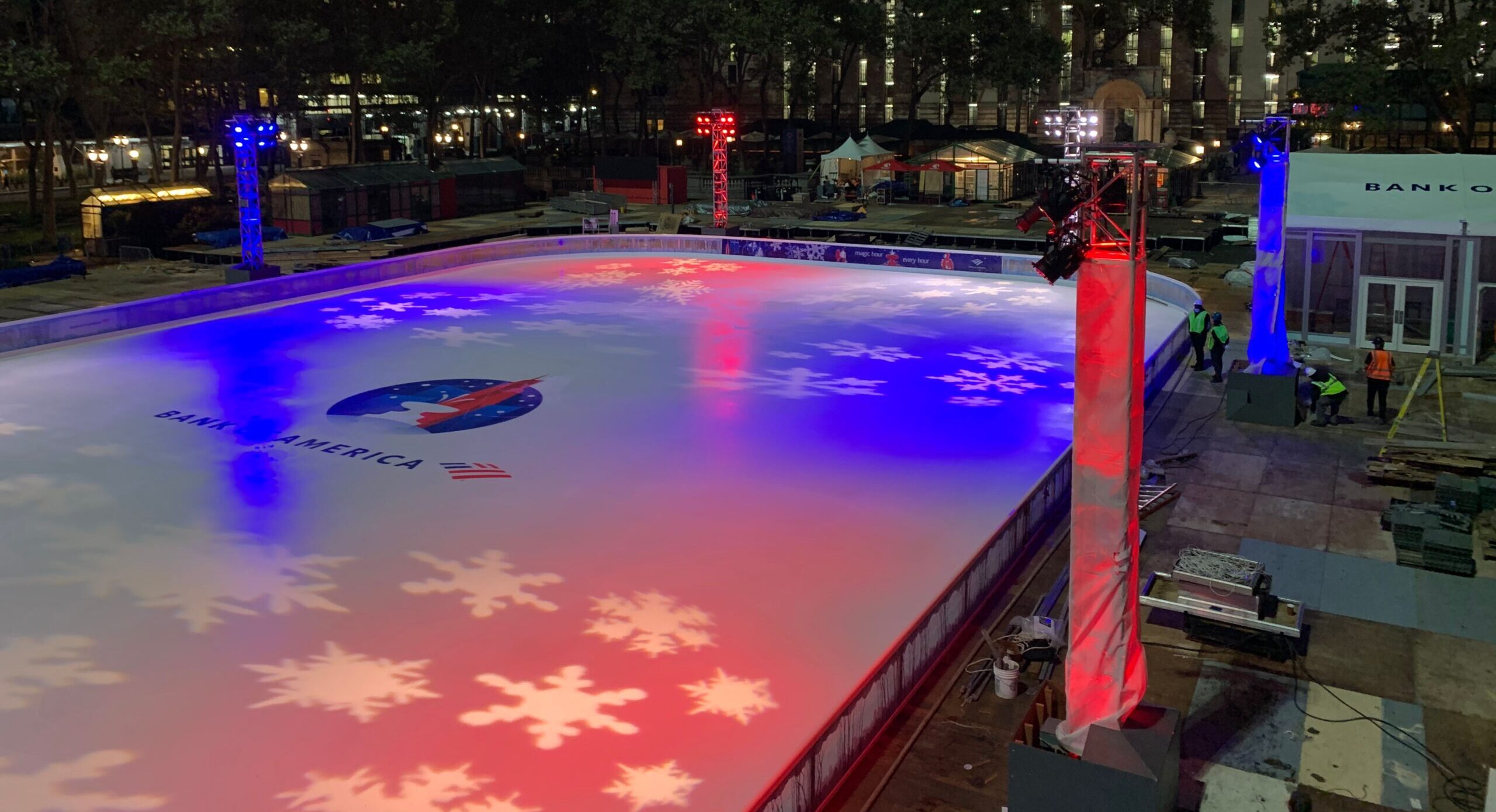 Bryant Park Winter Village Lighting