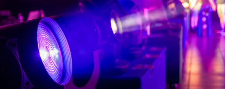 Close up image of lighting fixtures