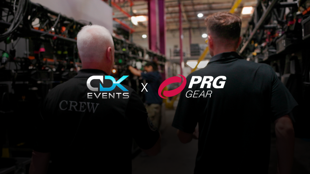 Article Cover Image featuring a crew member from PRG Gear and CDK Events
